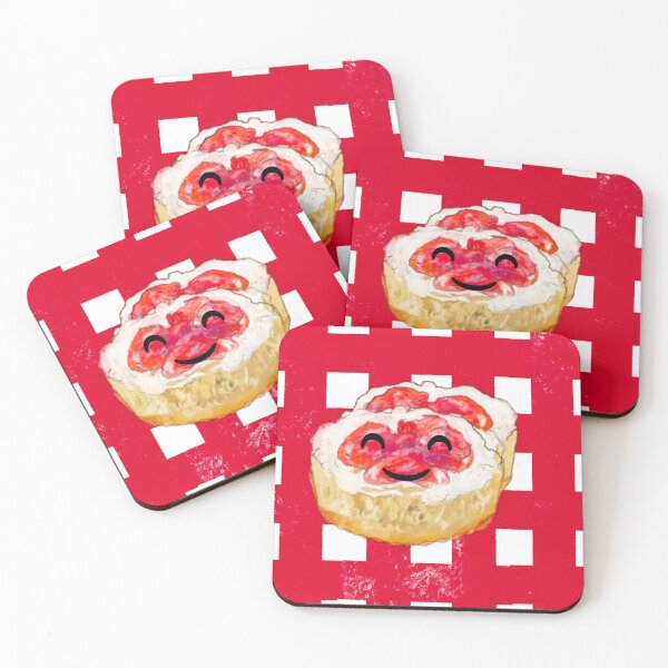 Item preview, Nom the scone - Devon cream tea smile  designed and sold by Louisa Currier.