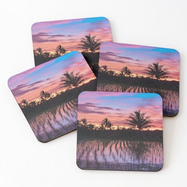 Item preview, Tropical rice field sunset in Bali designed and sold by baligaia.