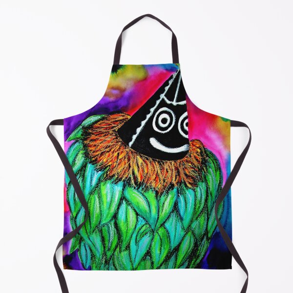 #246 - The Colourful Duk Duk - Artist Nathalie Le Riche Apron