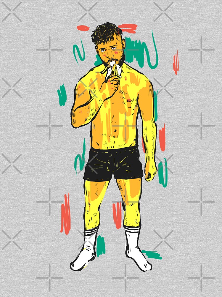 "Banana Man easting a banana" Tshirt for Sale by Laceoni Redbubble