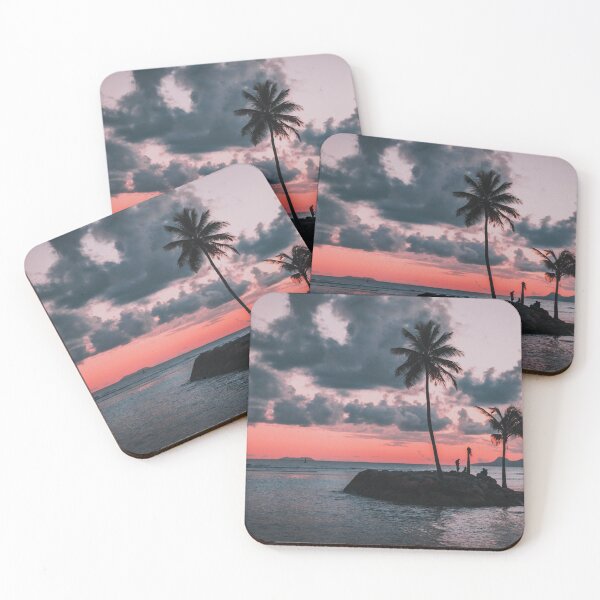 Item preview, Tropical palm trees ocean sunset in Bali designed and sold by baligaia.