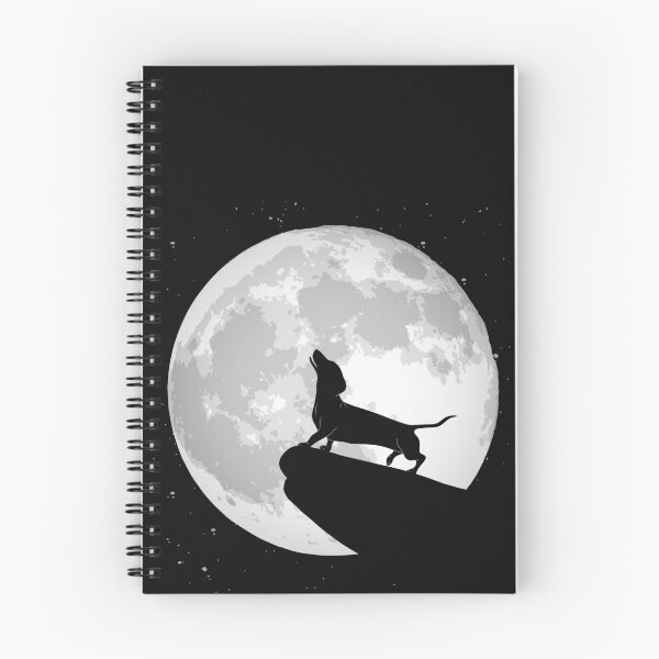 Aperçu de l'œuvre Dachshund Moon Hurlement Dackel créée et vendue par eidrood.