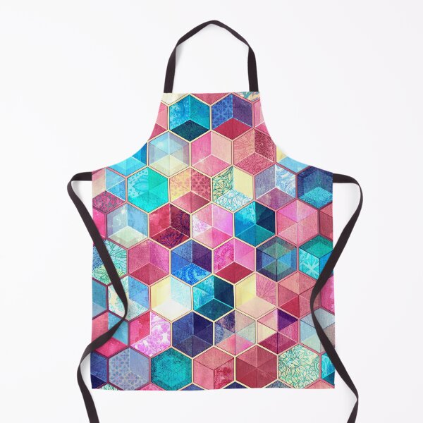 Item preview, Topaz & Ruby Crystal Honeycomb Cubes designed and sold by micklyn.
