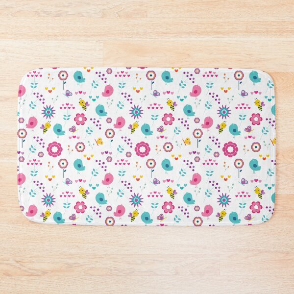 Item preview, Colourful Birds Bees Butterflies and Flowers Pattern designed and sold by simpleones.