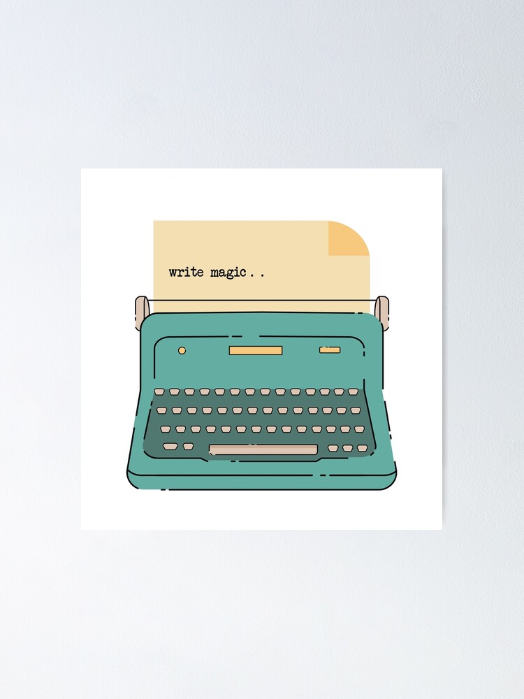 Typewriter Poster - Vintage typewriter