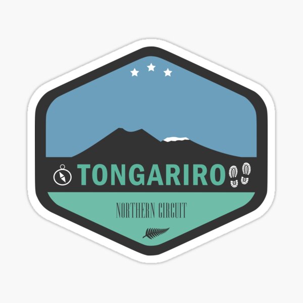 Tongariro Northern Circuit New Zealand Sticker