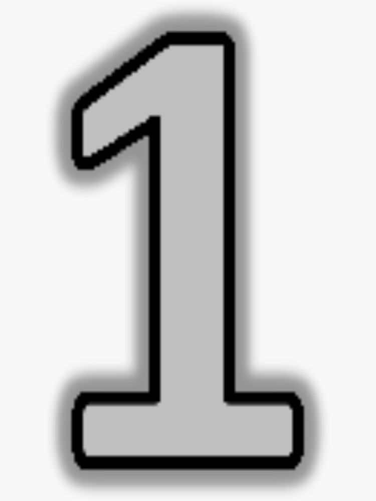 "Number 1" Sticker by theTESHIRTcomp | Redbubble