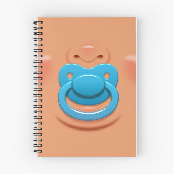 Item preview, Baby face with blue pacifier/dummy - skin 1 designed and sold by WJ Design.