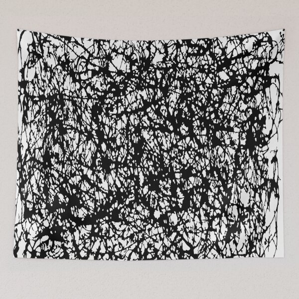 Item preview, Black Lines Abstract Art Print designed and sold by carlarmes.