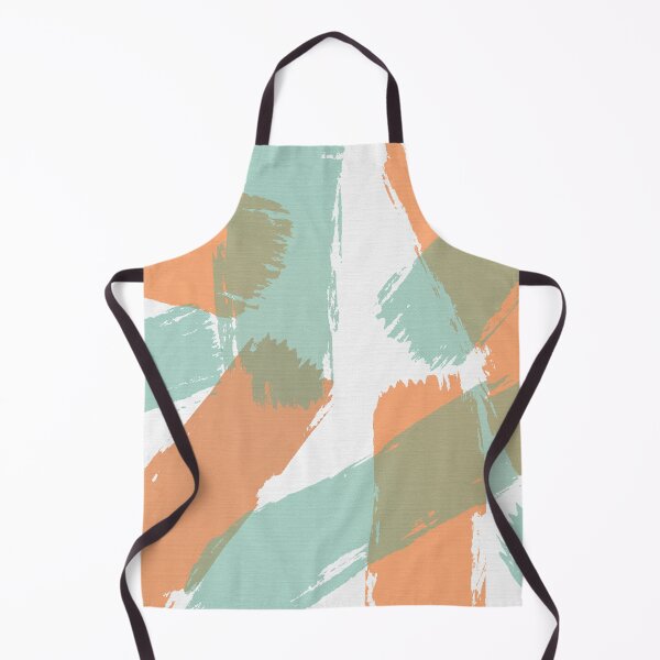 Item preview, Brush Strokes Orange and Aqua designed and sold by JillyBeanDesign.