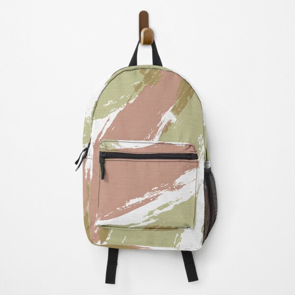 Item preview, Brush Strokes Mushroom and Gum Leaf Green designed and sold by JillyBeanDesign.