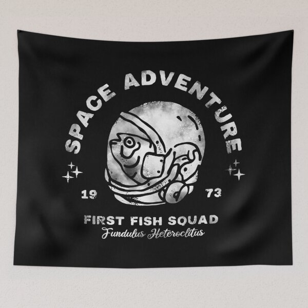 Item preview, Vintage Space Travel Astronaut Fish designed and sold by okpinsPets.