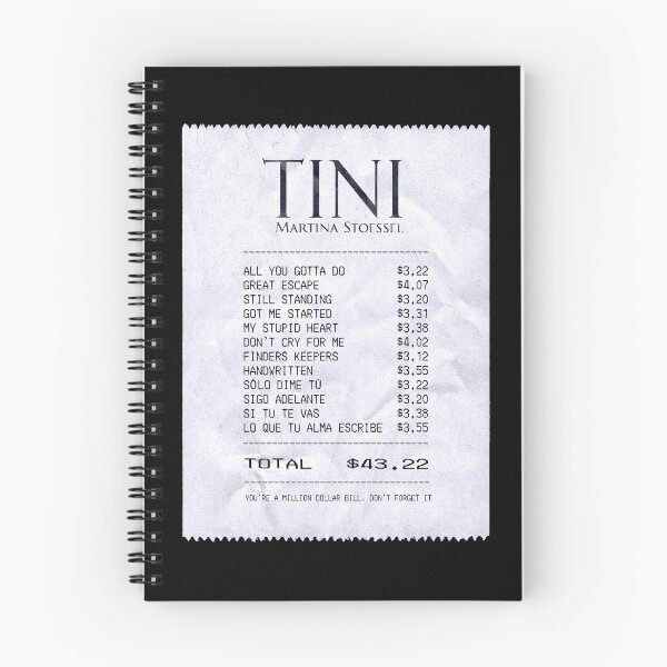 Item preview, tini debut album receipt (simple) designed and sold by acupoftini.