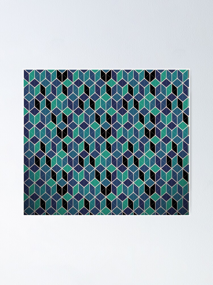 Thumbnail 1 of 3, Poster, Colourfull tiles designed and sold by powerpointer.