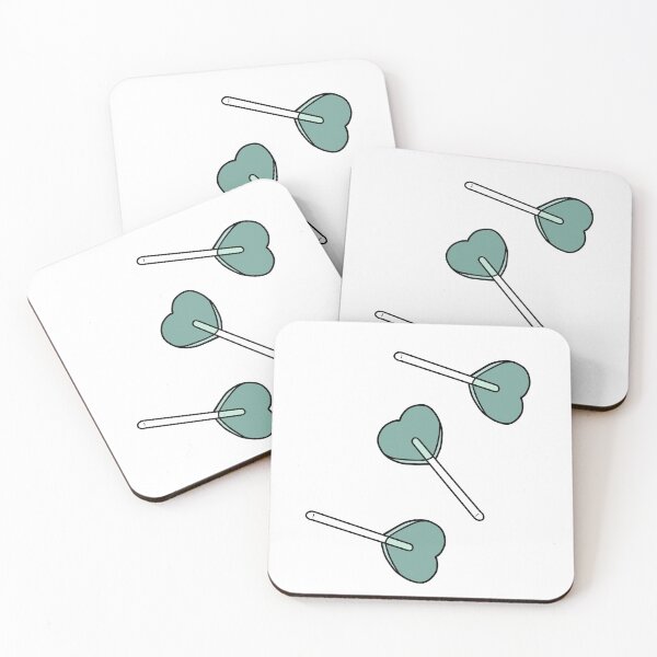 Item preview, Green lollipop in vintage heart designed and sold by camillefct.