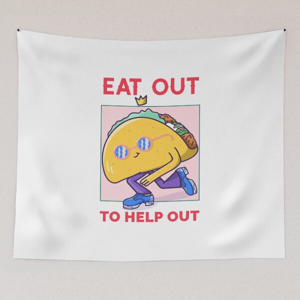 Item preview, Eat out to help out tacos kebab designed and sold by shirt-meme.
