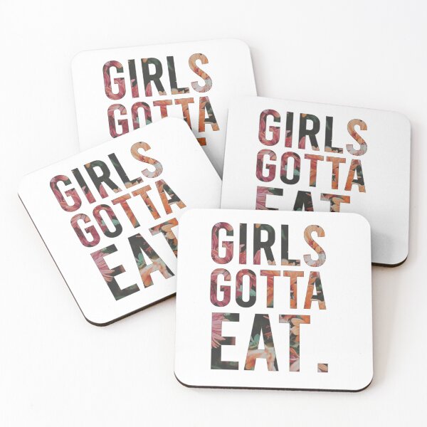Item preview, Girls Gotta Eat Floral designed and sold by Medmac's Designs.