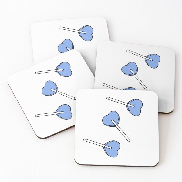Item preview, Blue lollipop in vintage heart designed and sold by camillefct.
