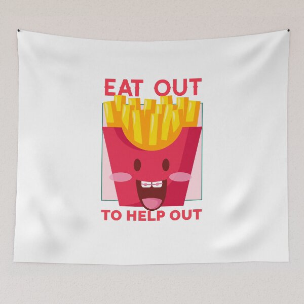 Item preview, Eat out to help out French fries designed and sold by shirt-meme.