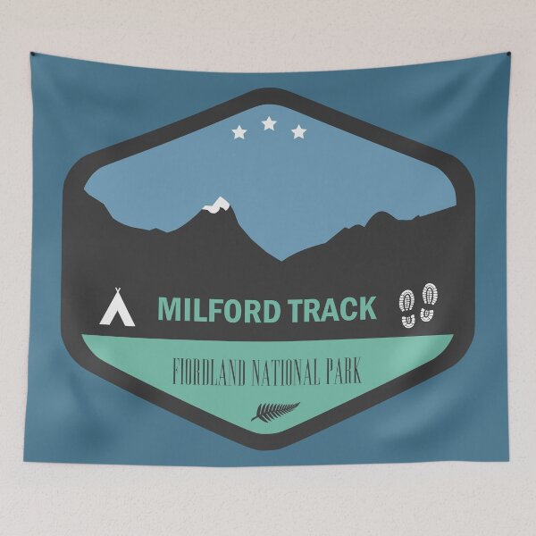 Item preview, Milford Track New Zealand Badge designed and sold by kiwishirts.