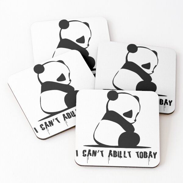 Item preview, I Can't Adult Today - Cute Panda Funny designed and sold by ammar-ozbek.