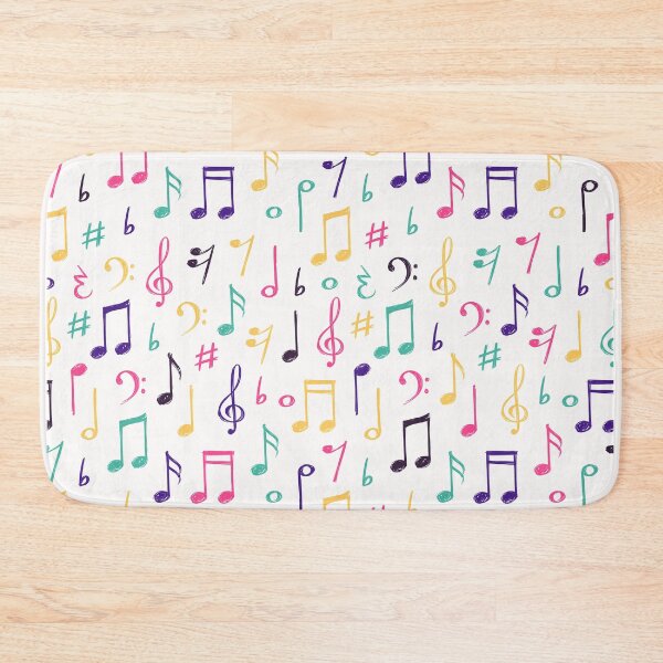 Item preview, Colorful Music Notes Pattern designed and sold by cursotti.