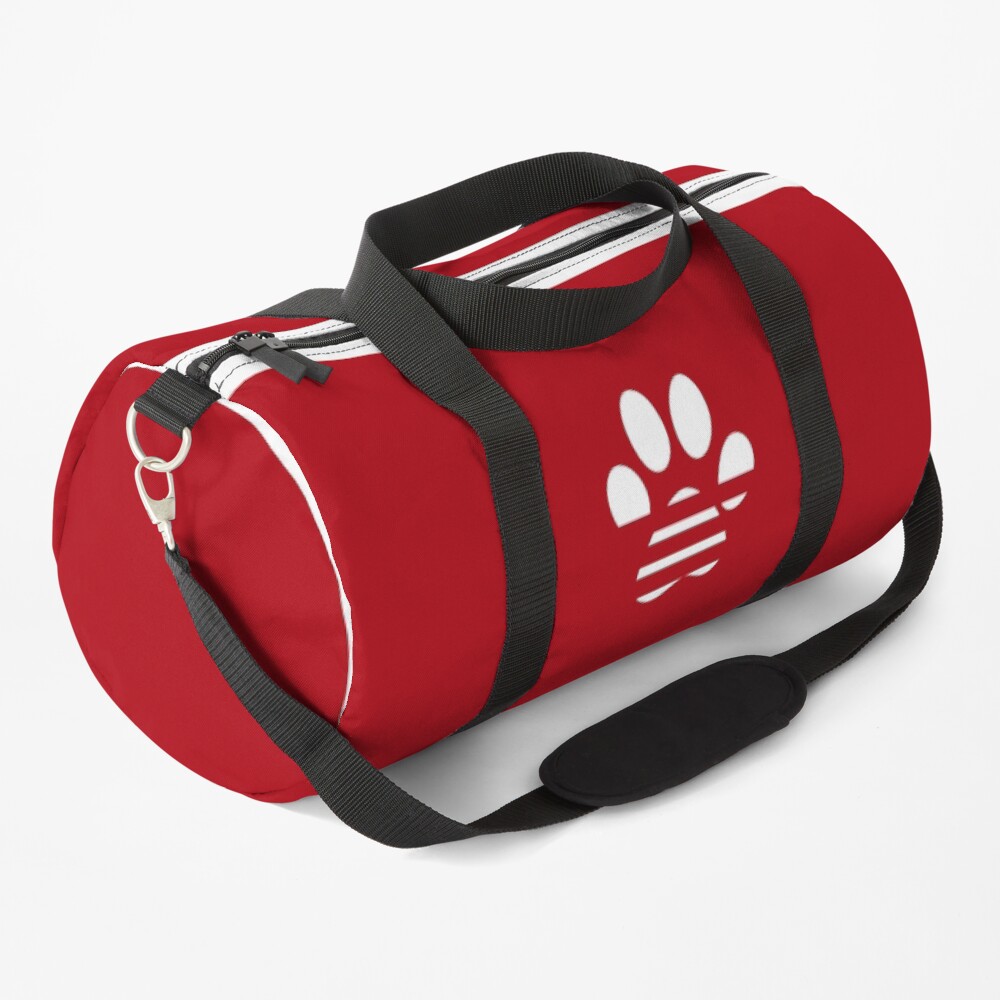 Red Paw Print Duffle Bag