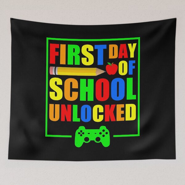Item preview, First Day Of School Unlocked Gift For Gamer And Video Game Lovers Great School 2020 designed and sold by naworas.