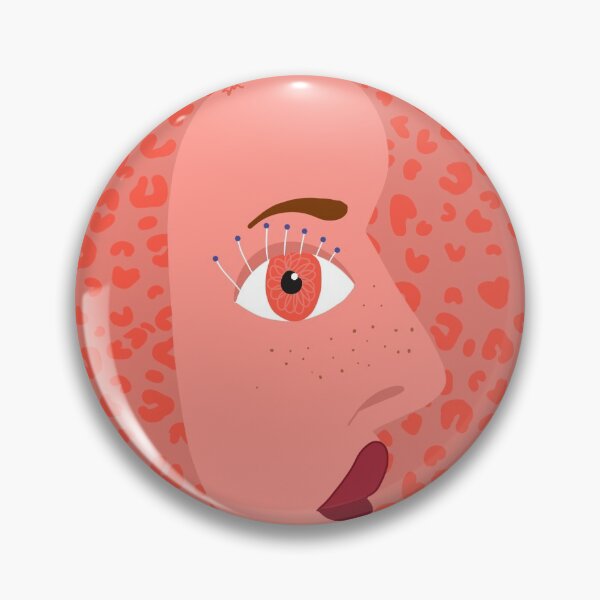 Item preview, red cheetah abstract face designed and sold by SSibilla.