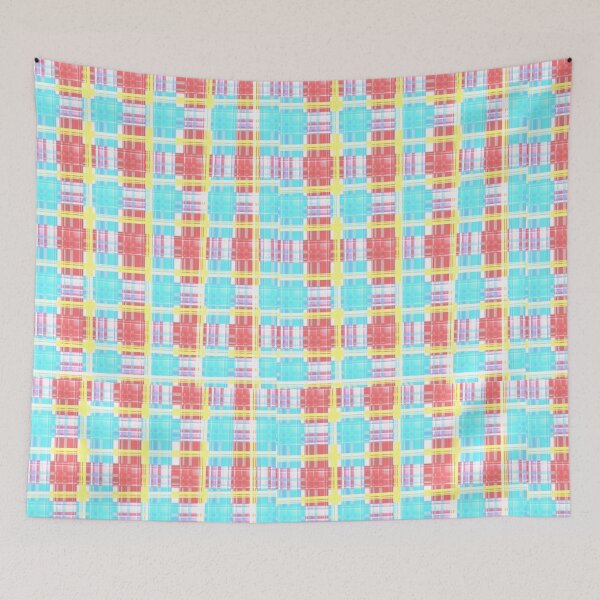 Item preview, psychedelic Plaid pattern designed and sold by EarthlingHelena.