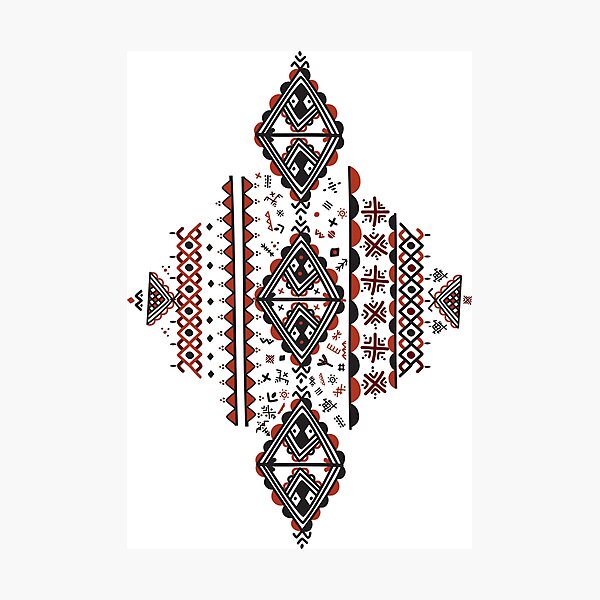 Kabyle Amazigh pattern Photographic Print