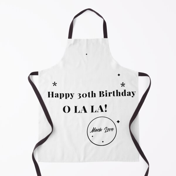 Aperçu de l'œuvre Joyeux 30e anniversaire O La La créée et vendue par Vivasshop.