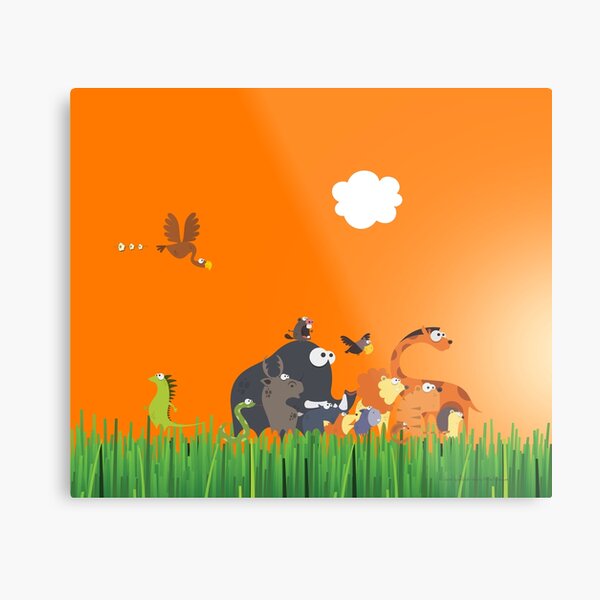 What's going on in the jungle? Metal Print