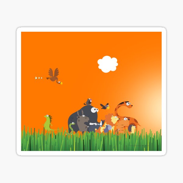 What's going on in the jungle? Sticker