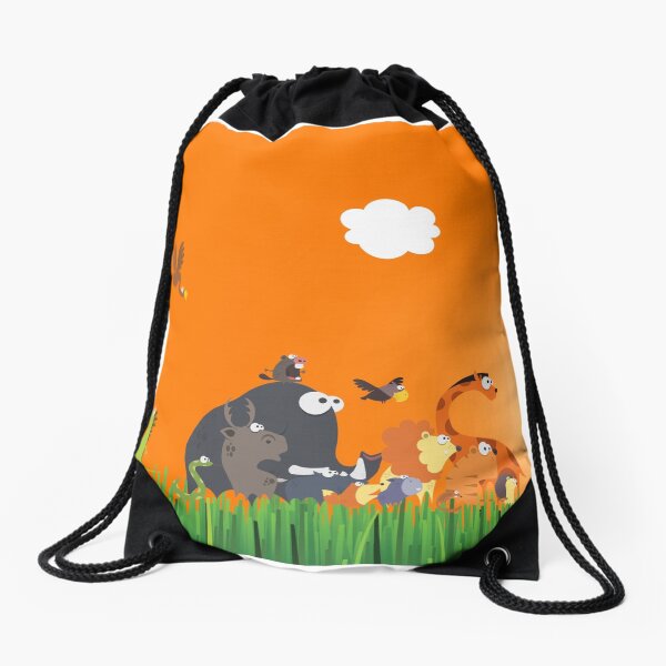 What's going on in the jungle? Drawstring Bag
