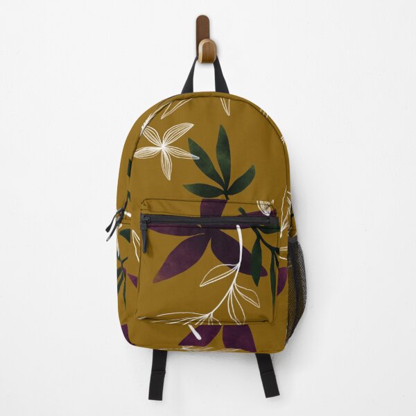 Item preview, Purple on mustard • Nocturnal flora designed and sold by ArmDuno.
