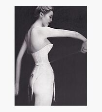 Woman in Corset Photographic Print