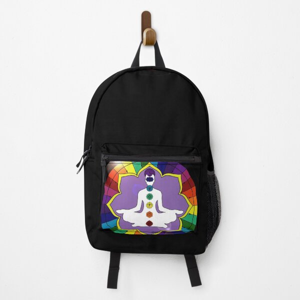 Item preview, Rainbow Mandala with Man Chakras designed and sold by MandalaSoul.