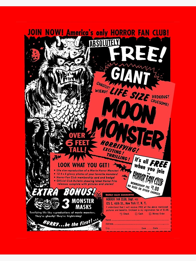 GIANT MOON MONSTER - FREE! (HORROR FAN CLUB)