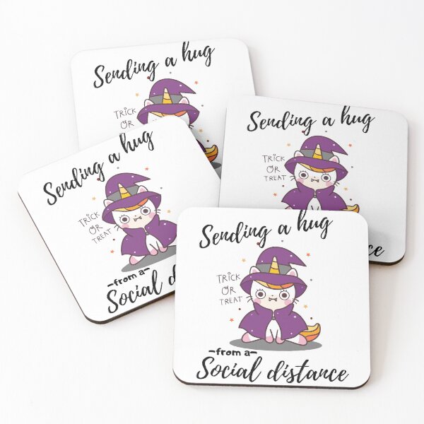 Item preview, cute cat unicorn vector halloween character witch fancy dress designed and sold by zugharo2019.