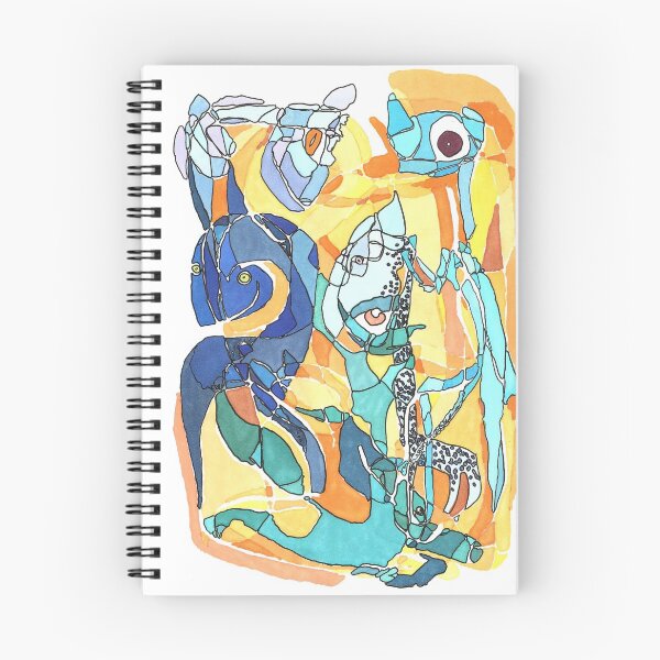 Item preview, great hazardous blue and yellow composition designed and sold by grinsaure.