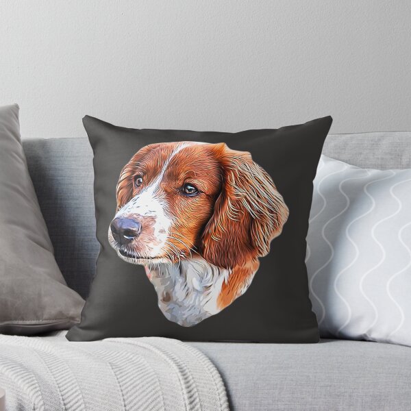 Item preview, Welsh Springer Spaniel Dog Head Art designed and sold by ElegantCat.