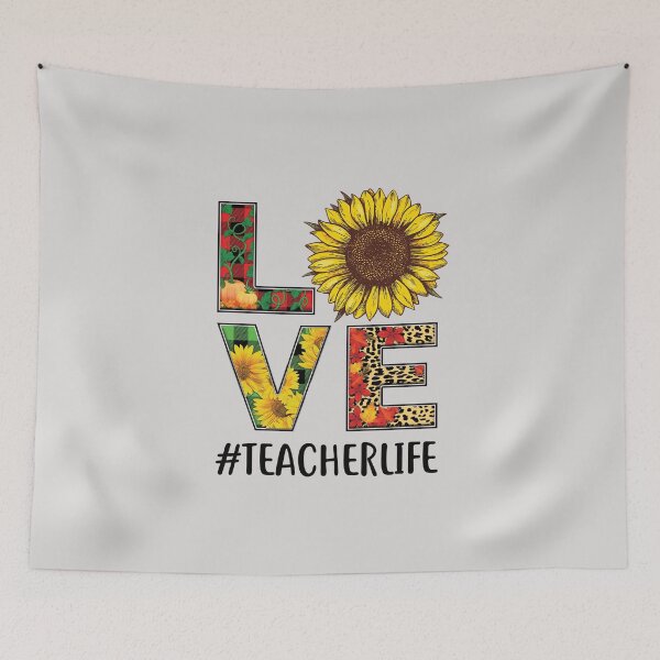 Artikelvorschau, Lehrerleben Sonnenblume Herbstliebe Grafik Lehrerleben entworfen und verkauft von CreativeGift.