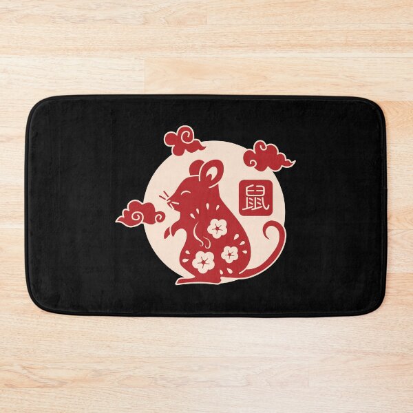 Item preview, Chinese Zodiac - Rat (Black BG) designed and sold by crismk.