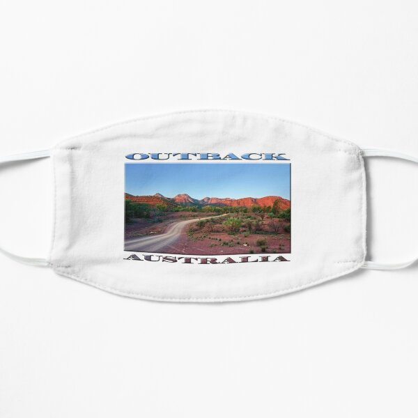 Outback Trail (poster on white) Flat Mask