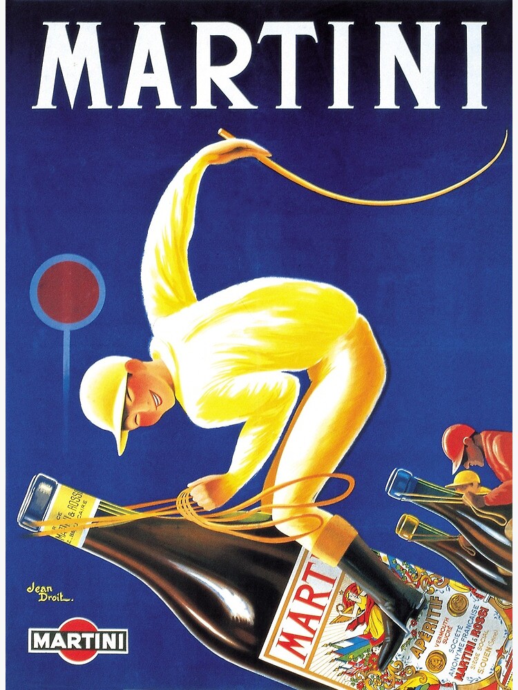"Vintage Martini Poster" Art Print for Sale by redprime Redbubble