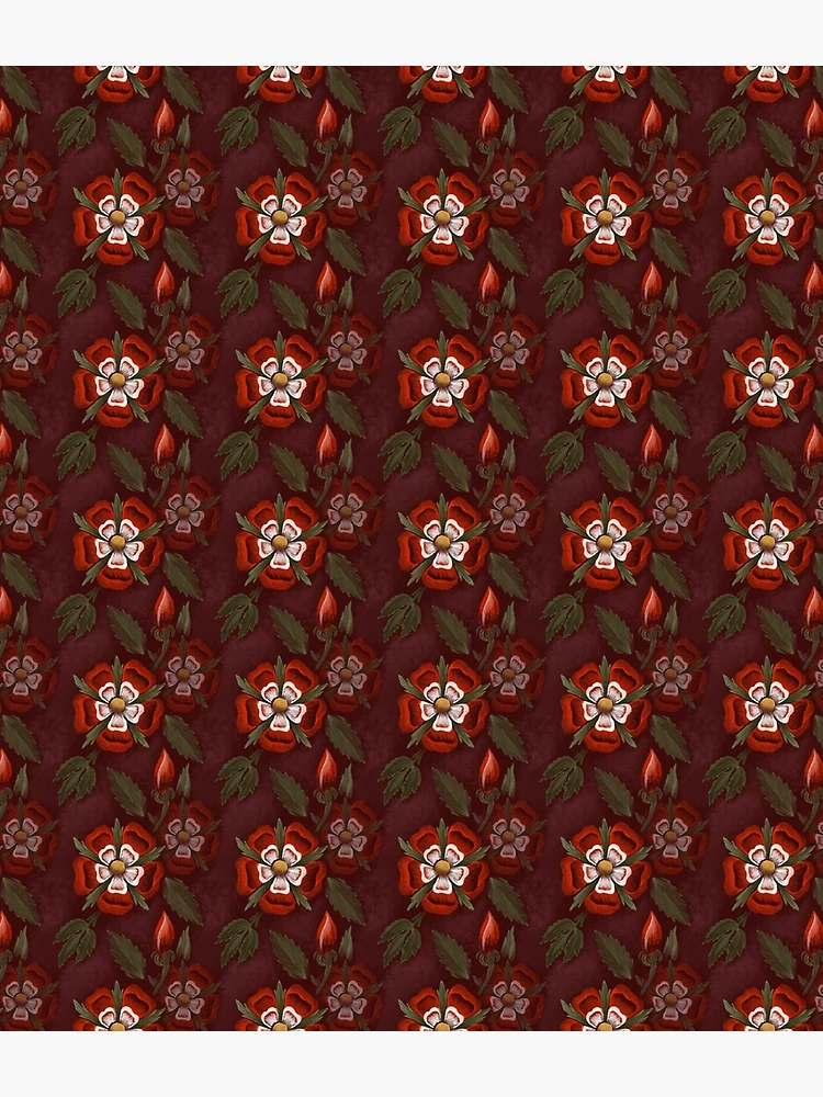 Thumbnail 3 of 3, Backpack, Tudor Rosde (Repeating Pattern in Red) designed and sold by Rasendyll.