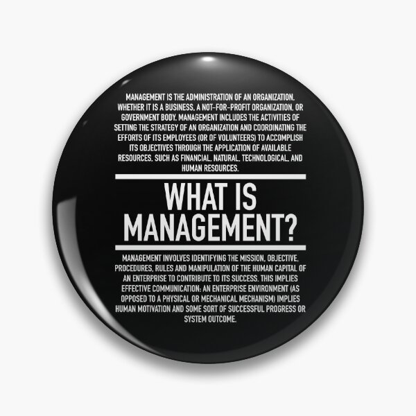 Item preview, What is Management - Manager Definition designed and sold by HiddenVerb.