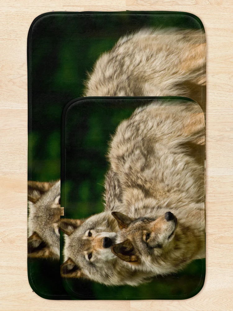 Thumbnail 5 of 6, Bath Mat, Timber Wolves designed and sold by WolvesOnly.