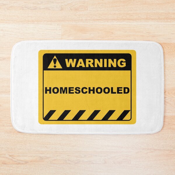 Item preview, Human Warning Sign Label Homeschooled - Yellow and Black designed and sold by ColorMeHappy123.